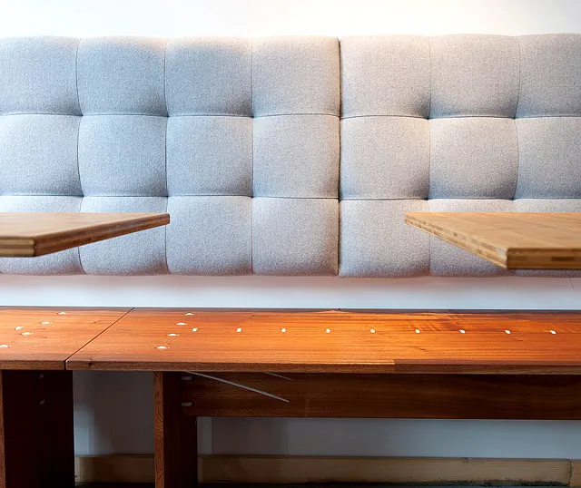 TisFris, tisfris, ty-rap furniture, ty-rap bench, cafe, design furniture, dutch furniture, mahogany, luxury ty-rap